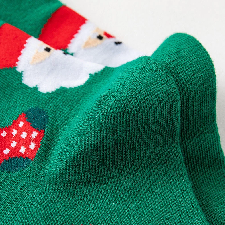 High Quality Wholeslae Custom Women Cotton Thick Crew Socks Christmas Socks