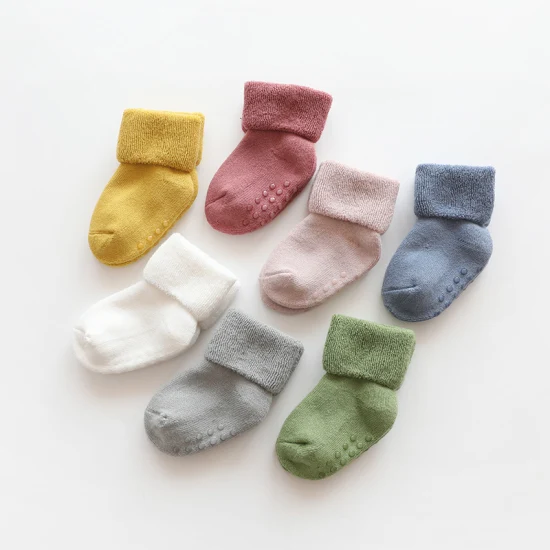 rutschfeste Kleinkind-Socken Grips Baby Mädchen Jungen 6er-Pack rutschfeste Söckchen für Kinder