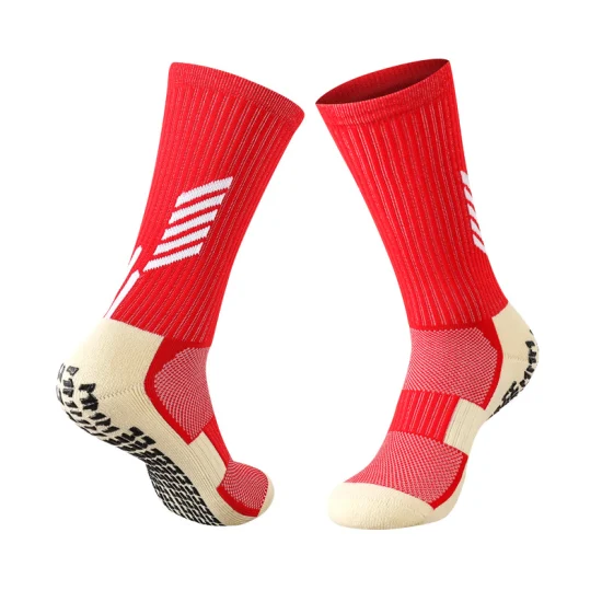 PVC-Klebe-Fußballsocken, Herren-Trainingsstrumpf, rutschfeste Leggings mit mittlerer Röhre, Kinder, verdickter Handtuchboden, Fußballsocken, Sportsocken, Großhandel mit Baumwollsocken