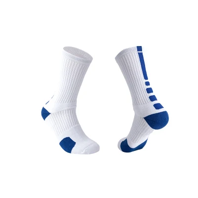 Hochwertige Jacquard-Baumwollsocken mit individuellem Logo zum Laufen, Radfahren, Outdoor, Crew-Socken