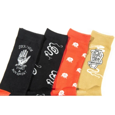 Individuelles Design, modisches Logo, für Herren und Damen, Laufen, Sport, Basketball, Trainer, Baumwolle, Crew-Socken