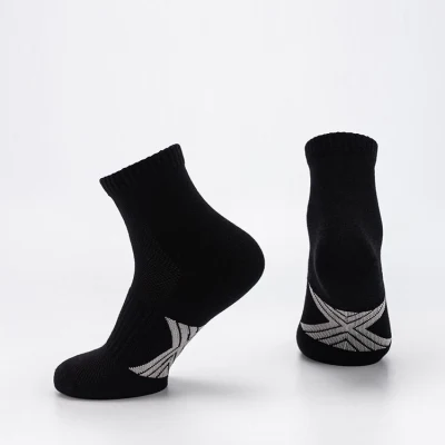 OEM Custom Bambus Baumwolle Design Eigenes Logo Socken Herren Schwarze Crew Socken Custom Sport Socke