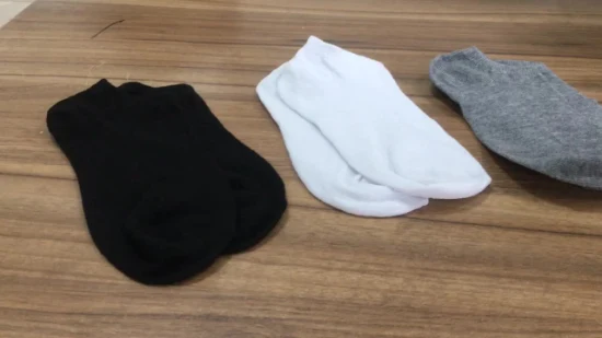 Herren- und Damensocken, atmungsaktive Sportsocken, einfarbige Bootssocken, bequeme Knöchelsocken aus Baumwolle