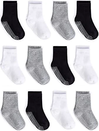 Grip Cotton Bunte Socken Crew Anti-Rutsch für Babys, Kleinkinder